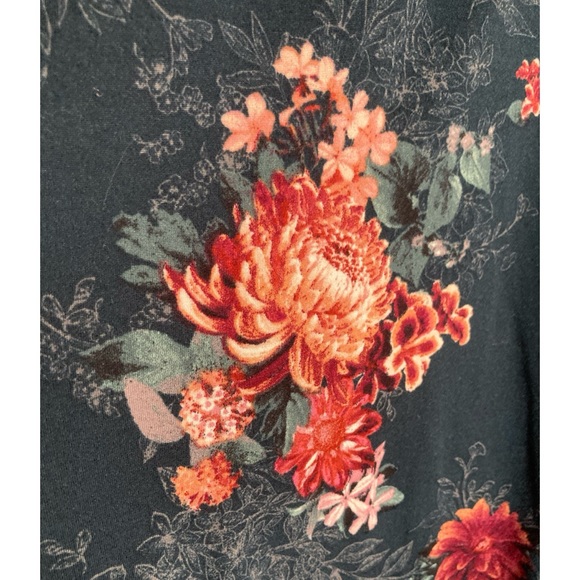 💐3/$12 Floral Knit Wrap Style Dress 3/4 Sleeves Tie Waist - Picture 8 of 15